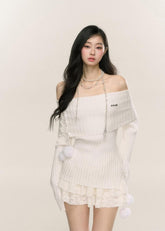 Sweet Style Off-Shoulder Knit